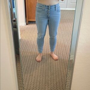MADEWELL Skinny High Rise Distressed Crop SIZE 30